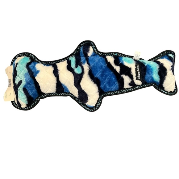 NWT ZIPPY PAWS Blue and Black Plush HAMMERHEAD Shark Toy HAMILTON HAMMERHEAD - Picture 3 of 11